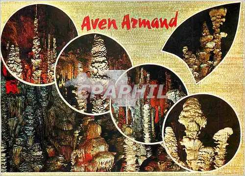 Cartes postales moderne En Parcourant les Gorges du Tarn Grotte de l'Aven Armand Divers aspects de ce site celebre