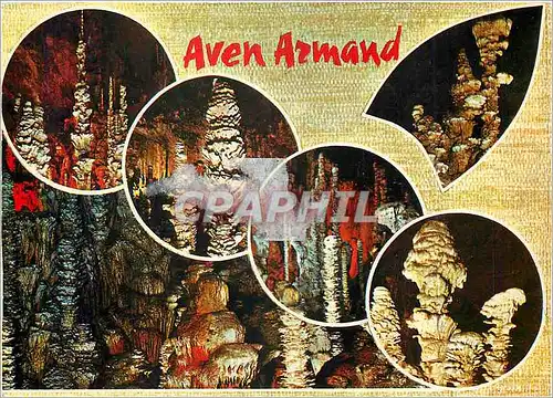 Moderne Karte En Parcourant les Gorges du Tarn Grotte de l'Aven Armand Divers aspects de ce site celebre