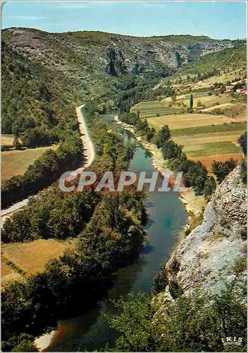 Moderne Karte Les Gorges de l'Aveyron La route touristique