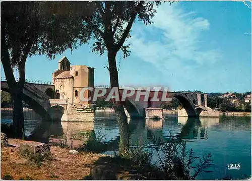 Moderne Karte Avignon Vaucluse Le Pont St Benezet
