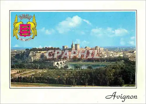 Cartes postales moderne Avignon Vaucluse La cite papale vue de la Tour Philippe le Bel a Villeneuve les Avignon