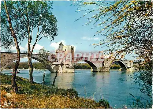 Cartes postales moderne Avignon Vaucluse Le Pont Saint Benezet et la Chapelle Saint Nicolas
