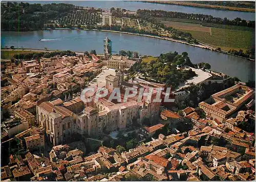 Moderne Karte Avignon Palais des Papes Vue aerienne