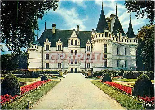 Moderne Karte Azay le Rideau Indre et Loire Le Chateau