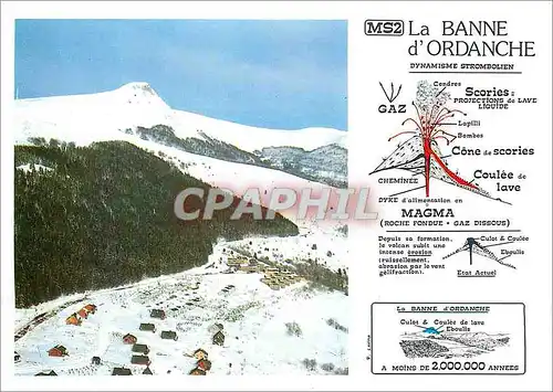 Cartes postales moderne Volcanisme en Auvergne La Banne d'Ordanche