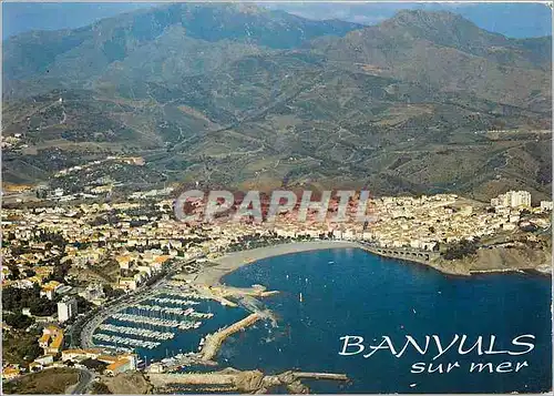 Cartes postales moderne Banyuls sur Mer Vue aerienne la baie