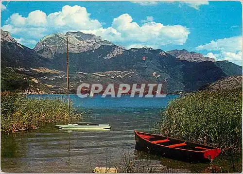 Cartes postales moderne Le Lac d'Annecy a Saint Jorioz et la Tournette