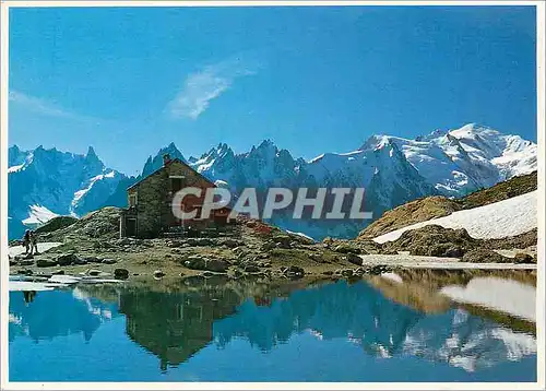 Cartes postales moderne Le Lac Blanc et le Massif du Mont Blanc