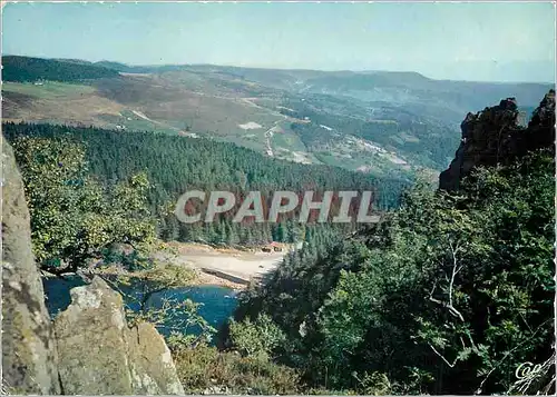 Moderne Karte Les Hautes Vosges Le Lac Blanc et le Chalet Vue prise du Rocher du Hans