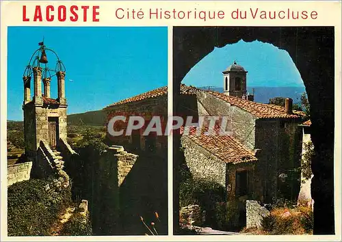 Moderne Karte Lacoste Cite Historique du Vaucluse