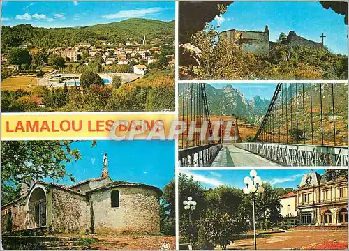 Cartes postales moderne Lamalou les Bains Herault et ses environs Vue generale les Aires chapelle St Michel