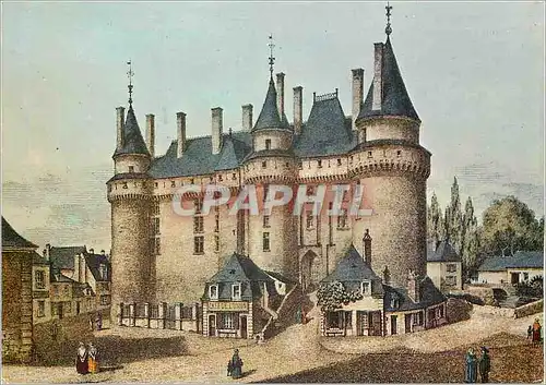 Moderne Karte Anjou et Touraine du Temps Jadis Le Chateau de Langeais