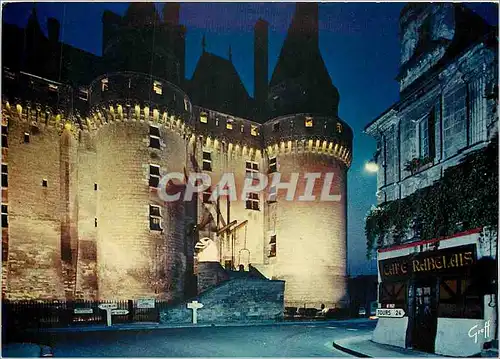 Moderne Karte Langeais Indre et Loire C'est Louis XI qui fit elever l'edifice