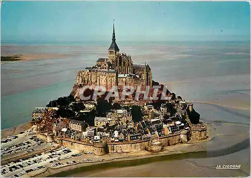 Cartes postales moderne Le Mont Saint Michel Manche Vu d'avion