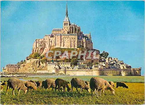 Moderne Karte Le Mont St Michel Manche Le Mont