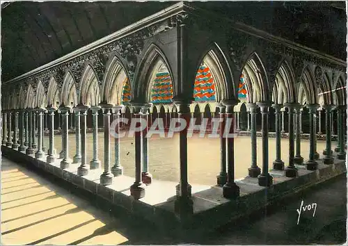 Cartes postales moderne Mont Saint Michel Manche Abbaye Galerie du cloitre