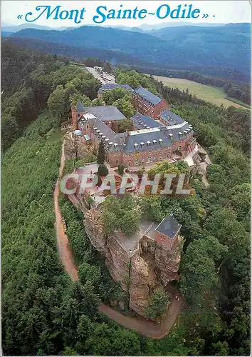 Moderne Karte Mont Sainte Odile C'est en ce Haut Lieu Vue aerienne