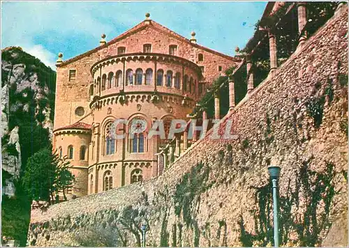 Moderne Karte Montserrat Abside de la Basilique