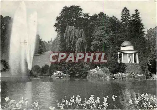 Moderne Karte Kassel Wilhelmshohe Schlossteich mit Blick zum Herkules