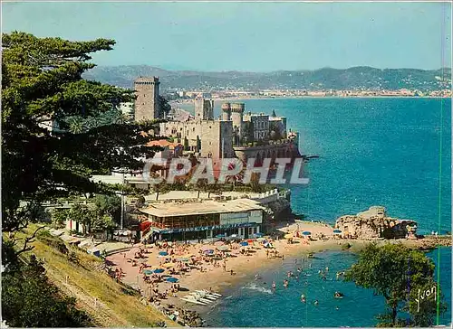 Cartes postales moderne La Cote d'Azur miracle de la nature La Napoule Alpes Maritimes La Plage et le Chateau