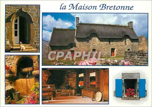 Cartes postales moderne La Maison Bretonne Vue interieure Ecomusee de Saint Degan