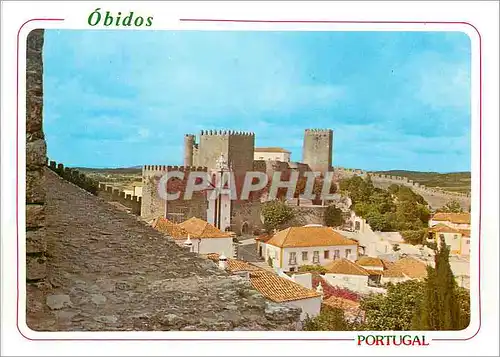 Moderne Karte Obidos Portugal Chateau