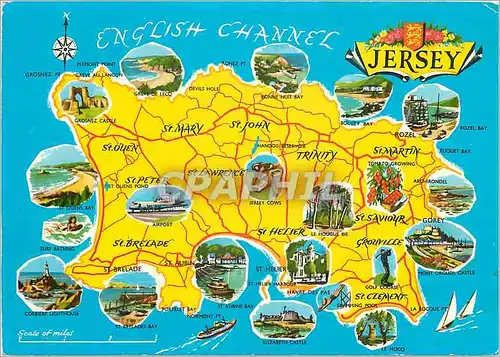 Cartes postales moderne Jersey The largest of the Channel Isles