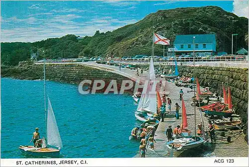 Cartes postales moderne St Catherines Jersey CI One of the most popular places for sailing Situated on the East Coast