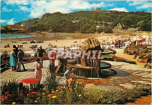 Cartes postales moderne Baie de Brelade Jersey Iles Anglo Normandes Cette baie protege ou les touristes se bronzent tous