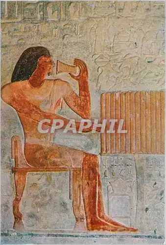 Cartes postales moderne Sakkara Ptah Hotep Mastaba Ptah Hotel devant ume table richement fournie