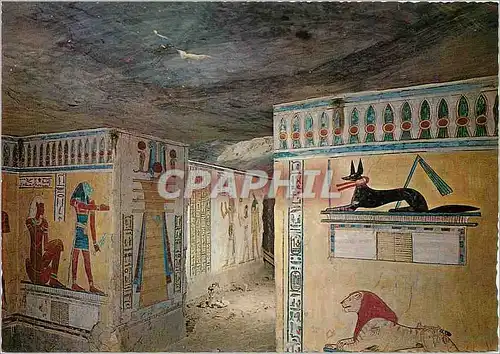 Moderne Karte Luxor Vallee des Reines Peintures murales dans le tombeau de Khamouast