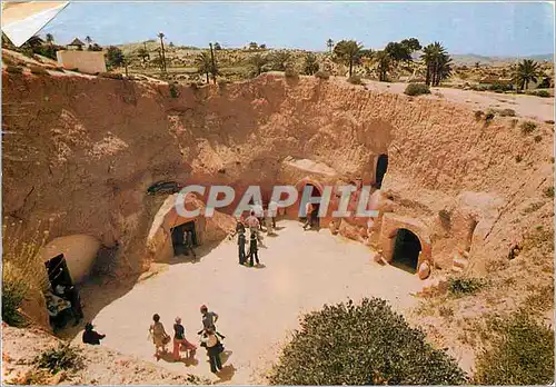 Moderne Karte Tunisie Matmata Habitations troglodytes