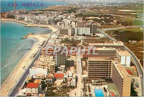 Moderne Karte C'an Pastilla Vista aerea Mallorca