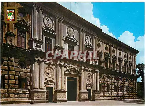 Cartes postales moderne Granada Alhambra Palais de Carlos V Facade