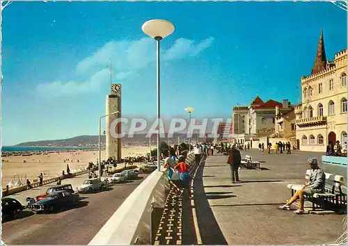 Moderne Karte Figueira da Foz Portugal Plaine et vue partiale de la plage