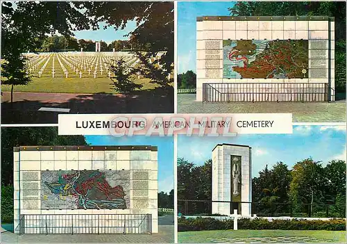 Moderne Karte Luxembourg American Military Cemetery