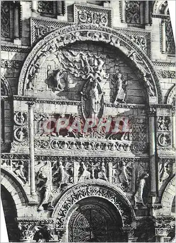 Cartes postales moderne Angouleme Charente Cathedrale Saint Pierre Chef d'ceuvre de l'art roman Motif central de la faca