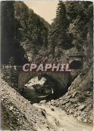 Moderne Karte Route du Col des Aravis Haute Savoie Les Gorges de l'Arly