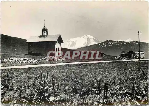 Cartes postales moderne Le Col des Aravis La Chapelle et le Mont Blanc