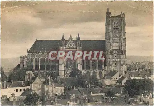 Moderne Karte Auxerre La Cathedrale