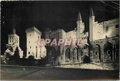 Moderne Karte Avignon Vaucluse Le Palais des Papes La Cathedrale de Notre Dame des Doms