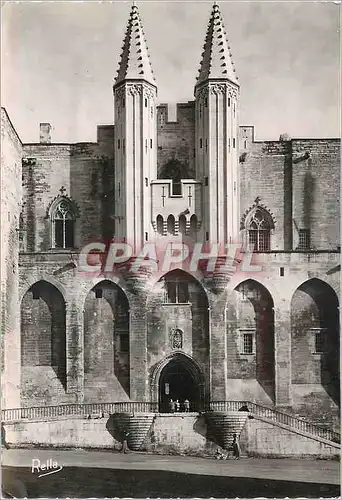 Cartes postales moderne Avignon Vaucluse Palais des Papes Entree principale avec les echauguettes