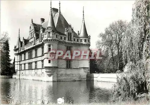 Cartes postales moderne Azay le Rideau Indre et Loire Le chateau et l'etang forme par l'Indre