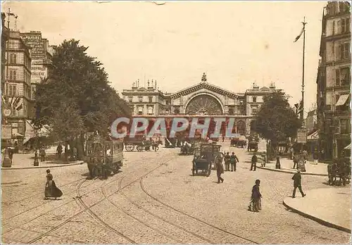 Moderne Karte Paris La Gare de l'Est Publicite Enterosalicyl