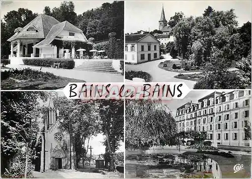 Moderne Karte Bains les Bains Vosges Salon de the de l'Etablissement thermal Le Parc Chapelle de la Brosse