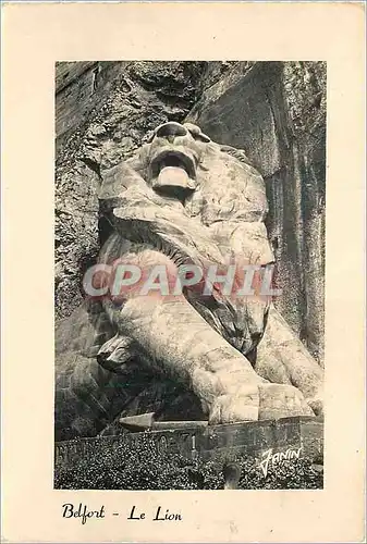 Moderne Karte Belfort Territoire Le Lion Oeuvre de Bartholdi