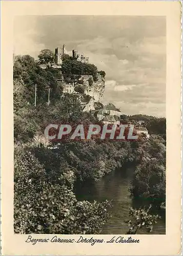 Moderne Karte Beynac Carennac Dordogne Le Chateau