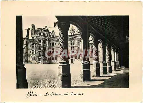 Moderne Karte Blois Le Chateau aile Francois 1er