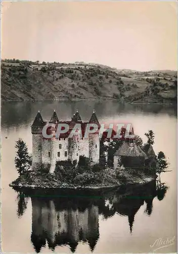 Cartes postales moderne Barrage de Bort les Orgues Le Lac Chateau de Val Monument historique