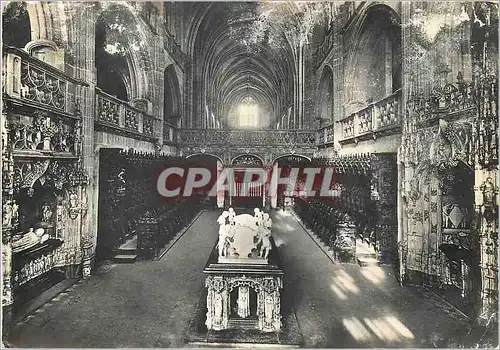 Cartes postales moderne Bourg en Bresse Ain Eglise de Brou Le Choeur la Nef les Tombeaux